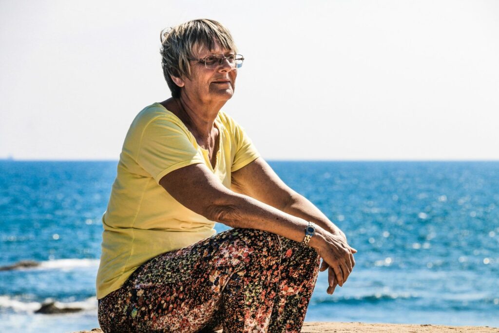 Mujer sintiendo paz interior